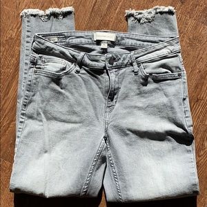 Calvin Klein Gray Skinny Mid Rise Jeans Size 12